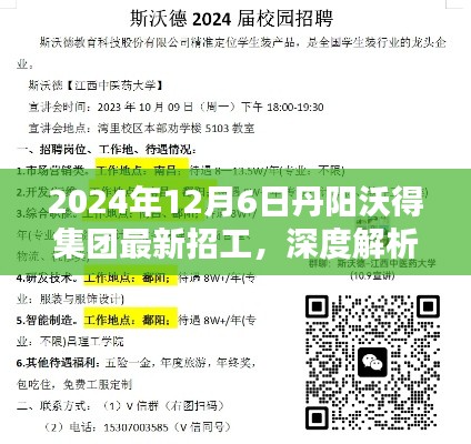 丹阳沃得集团最新招工深度解析与体验报告揭秘,2024年招工介绍及求职体验分享