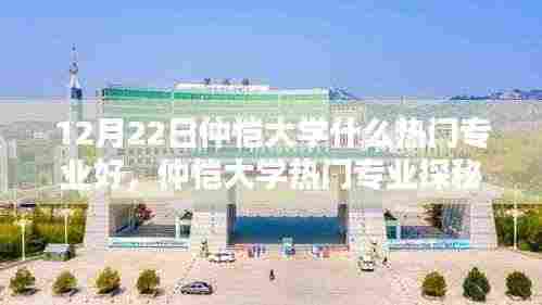 仲恺大学热门专业探秘,小巷深处的特色宝藏专业!