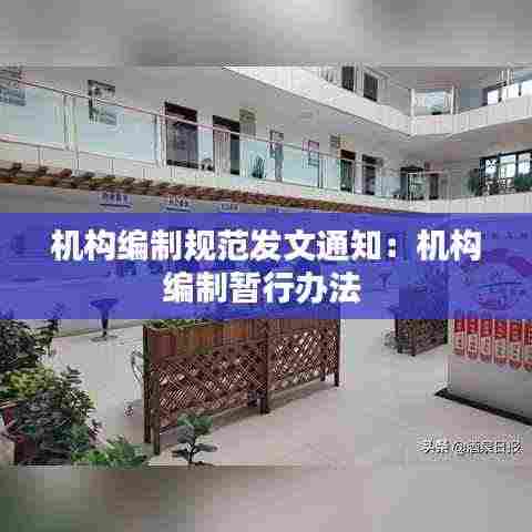 机构编制规范发文通知:机构编制暂行办法