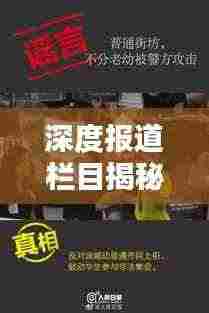 深度报道栏目揭秘,探寻真相,传递真实声音的声音力量