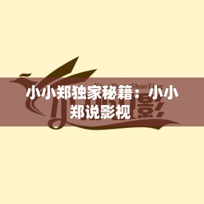 小小郑独家秘籍:小小郑说影视