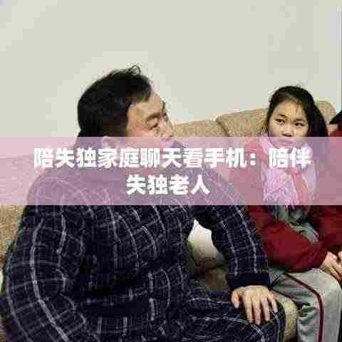 陪失独家庭聊天看手机:陪伴失独老人