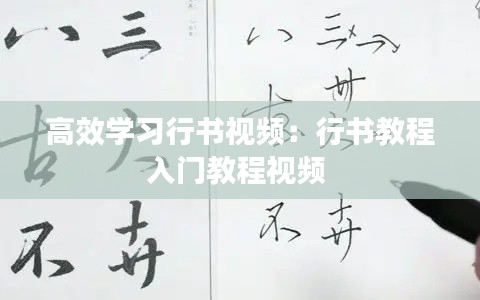 高效学习行书视频：行书教程入门教程视频 