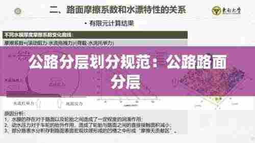公路分层划分规范：公路路面分层 