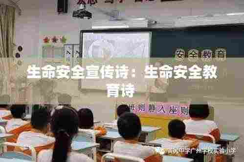 生命安全宣传诗:生命安全教育诗