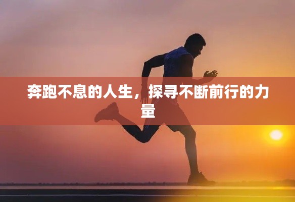 奔跑不息的人生,探寻不断前行的力量