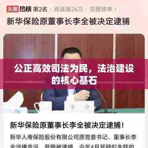 公正高效司法为民，法治建设的核心基石