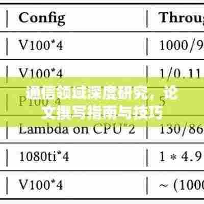 通信领域深度研究,论文撰写指南与技巧