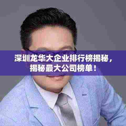 深圳龙华大企业排行榜揭秘,揭秘最大公司榜单!