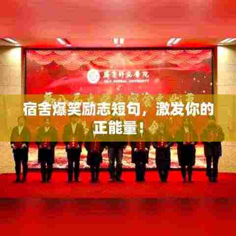 宿舍爆笑励志短句,激发你的正能量!